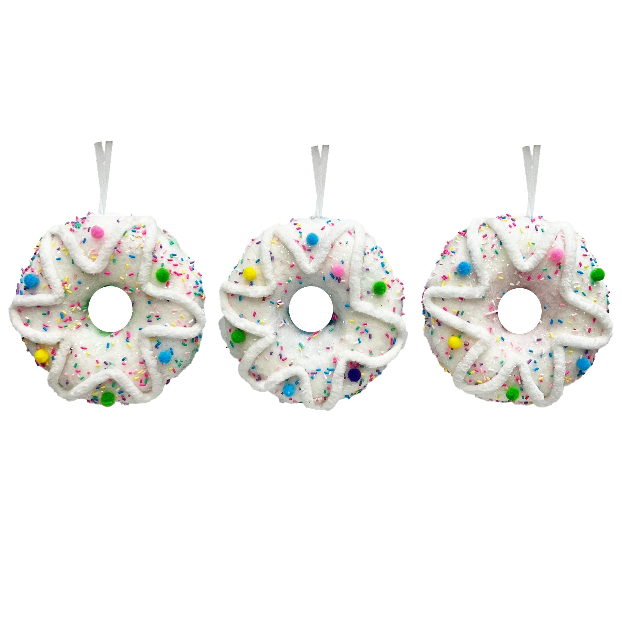 Foam Donut With Sprinkle Glitter - Country Silk