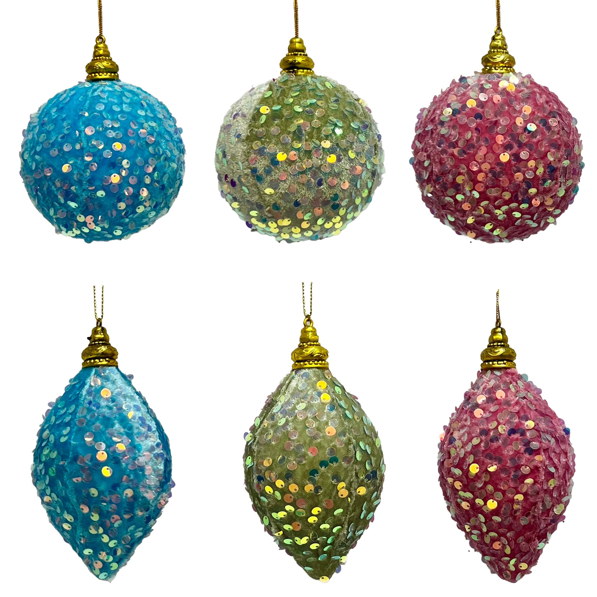 1Pk Ball With Sequin Glitter - Country Silk