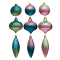 2Pk Ball Onion Final Orn With Glitter - Country Silk