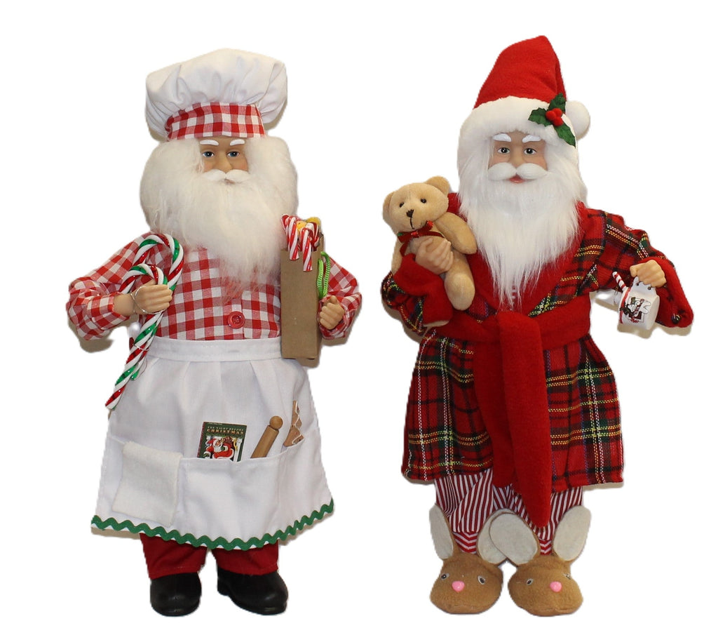 16 Santa 2 Whimsy Santas - Country Silk