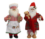 16 Santa 2 Whimsy Santas - Country Silk