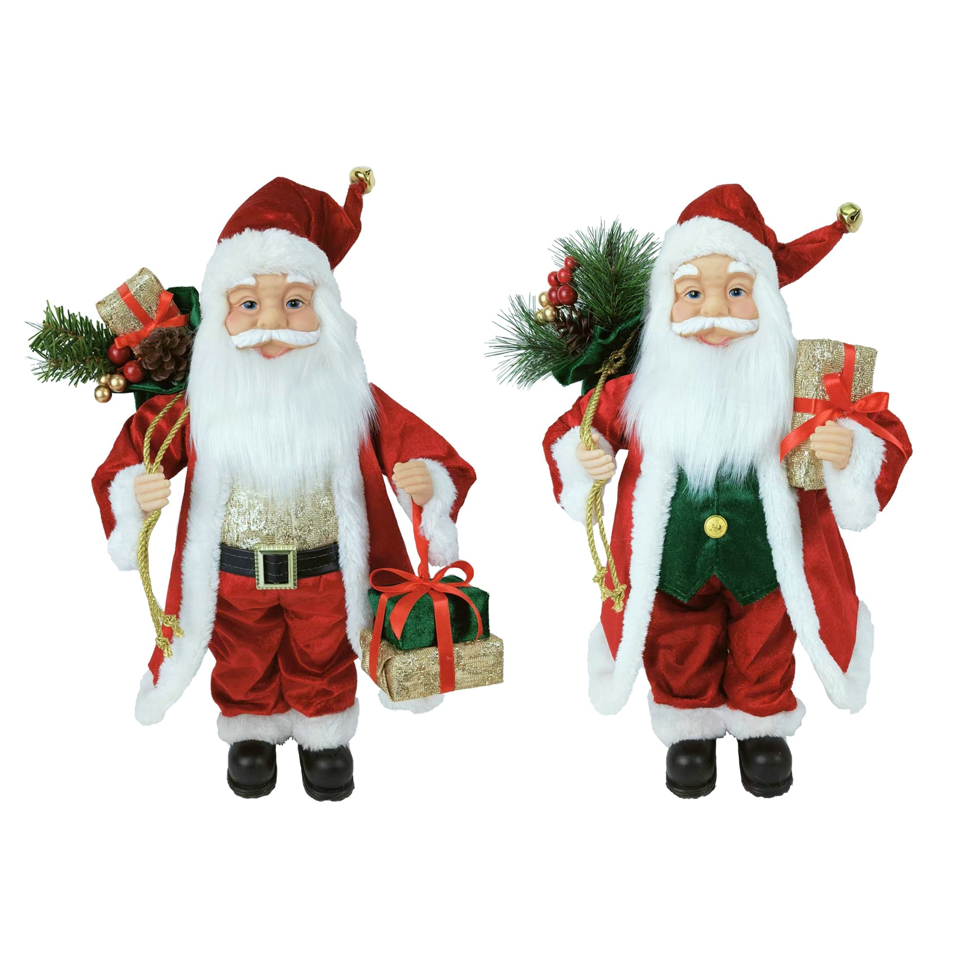 16 Inch Santa Assortment 2 Assorted Styles - Country Silk