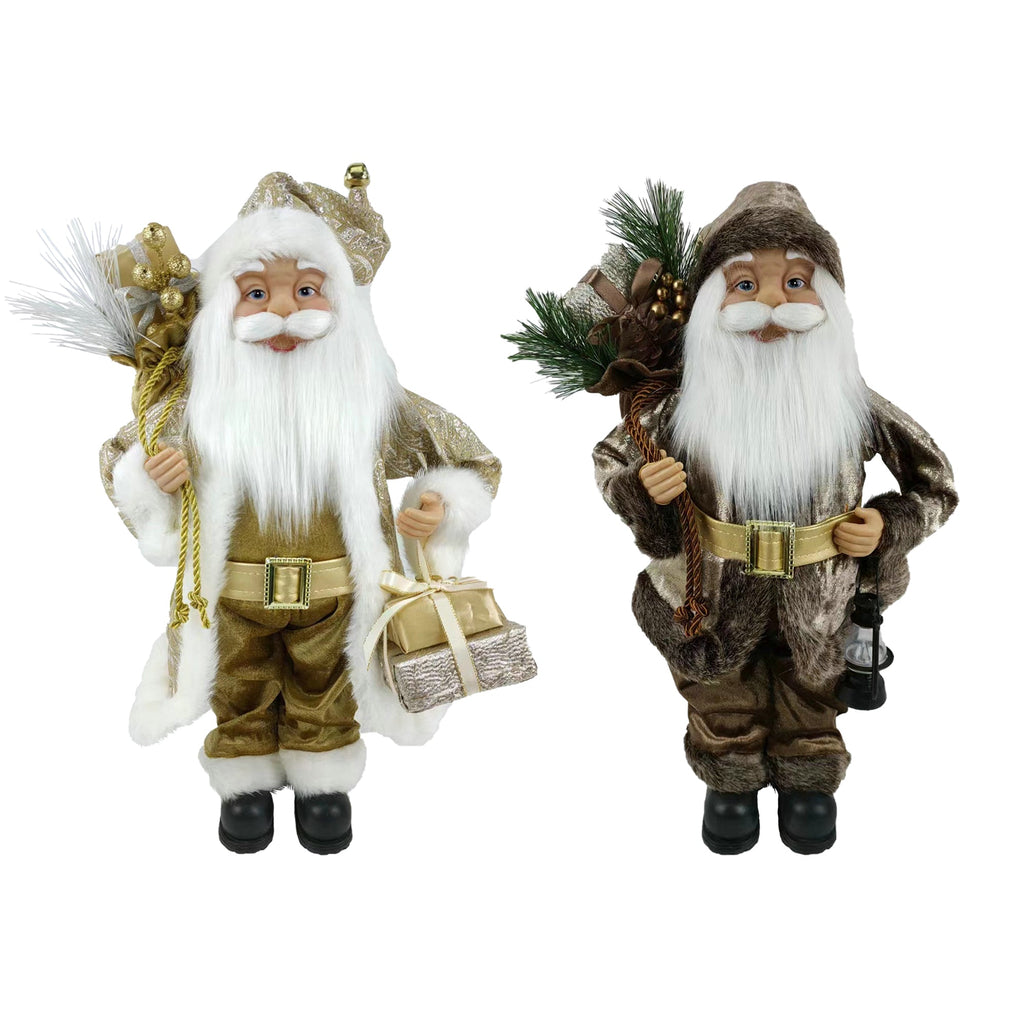 16 Inch Santa Assortment 2 Assorted Styles - Country Silk