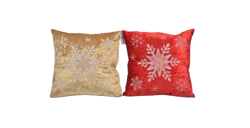 Pillow With Snowflake - Country Silk