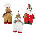 16Inch Plush Standing Santa Snowman Ging - Country Silk