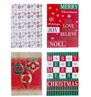 Pk Of 4 Christmas Printed Gift Box - Country Silk