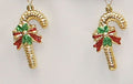 2Pk Triple Candy Cane With Bow - Country Silk