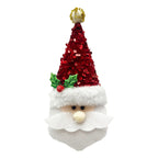 1Pk Plush Santa Orn With Asst Design - Country Silk