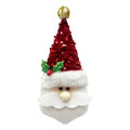 1Pk Plush Santa Orn With Asst Design - Country Silk