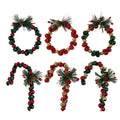 Wretah Candy Cane Metal Jingle Bell Orn Assortment - Country Silk