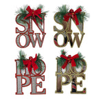 Snow And Hope Mirrored Ornament - Country Silk