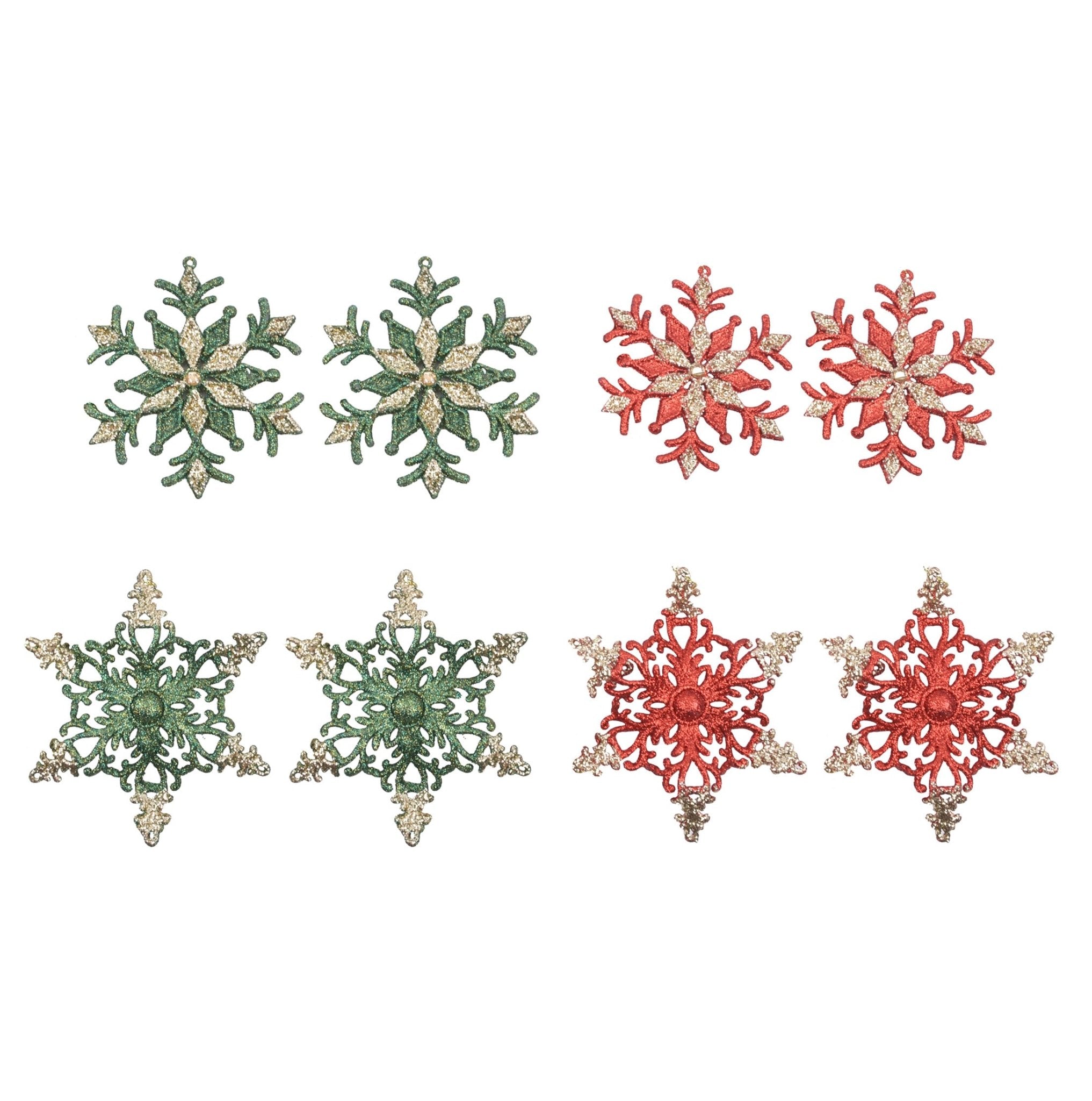 2 Pk Snowflake - Country Silk