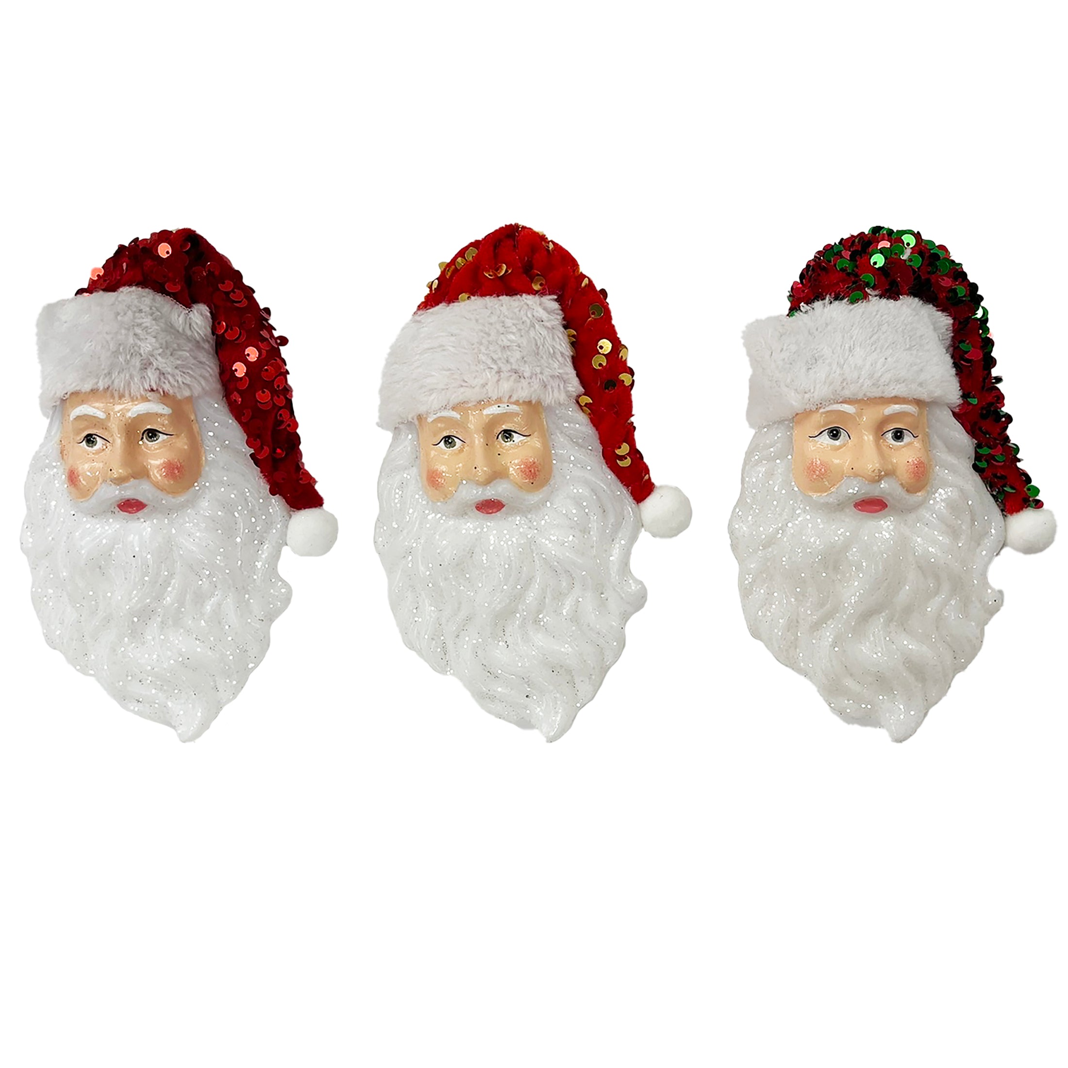 Santa Heat With Fabroc Hat Ornament