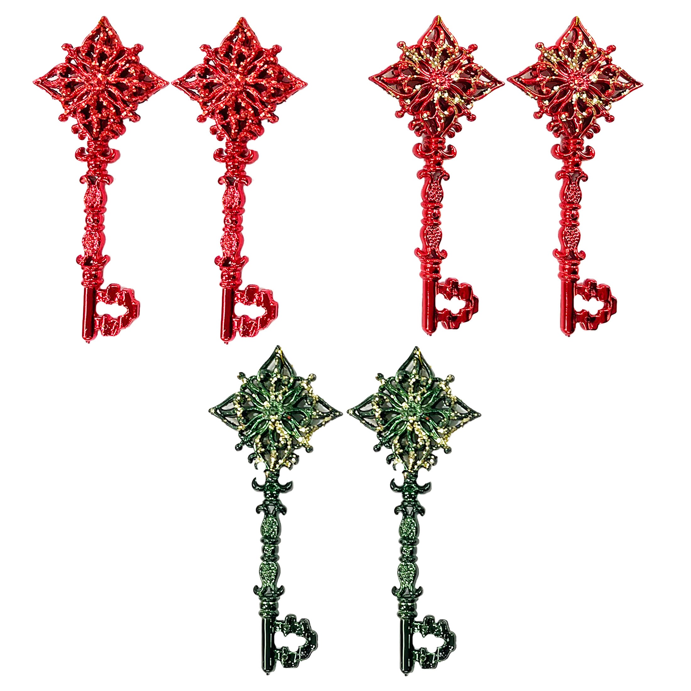 2 Pack Ornate Keys