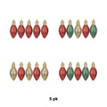 5Pk Glitter Light Bulbs - Country Silk