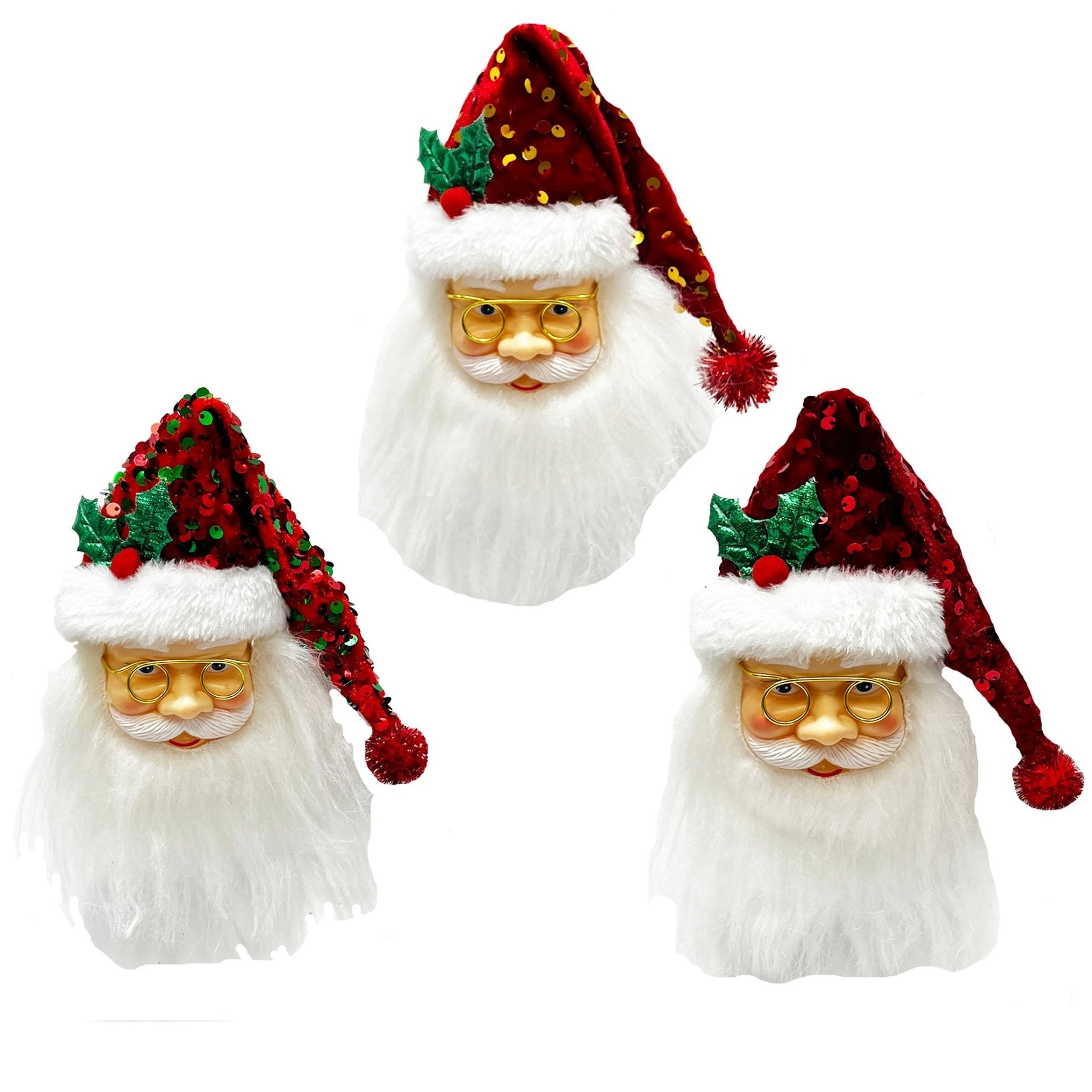 1Pk Santa Head - Country Silk
