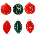 100Mm Velvet Orn With Gem Stones - Country Silk
