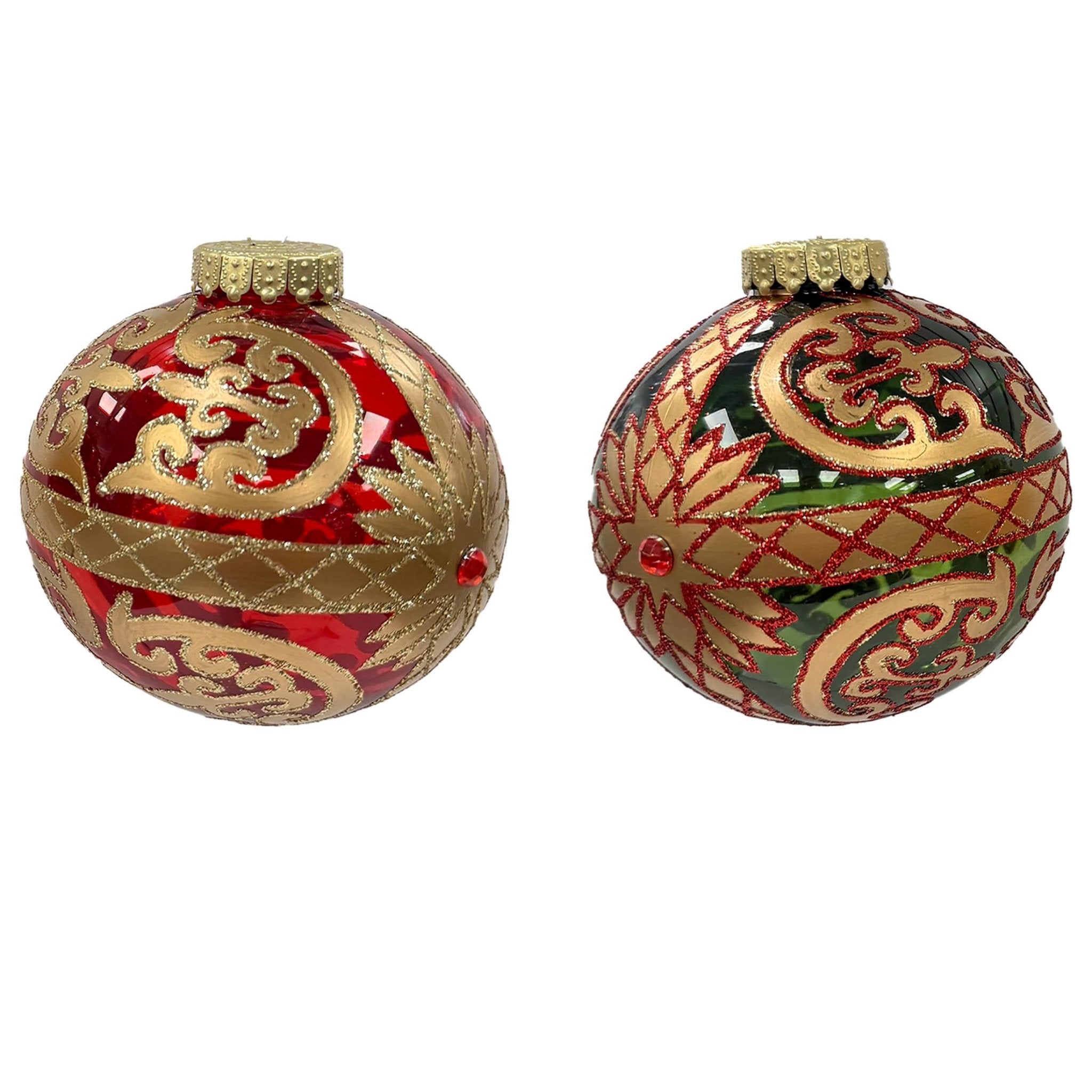 100Mm Deluxe Orn With Hp And Gem Stones - Country Silk