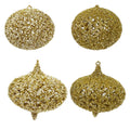 1Pk Large Filligree Glitter Orn Onion - Country Silk