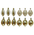 3Pk Short Finial With Glitter Hp - Country Silk
