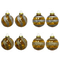 2 Pk Clear Ball With Painted Stripe - Country Silk