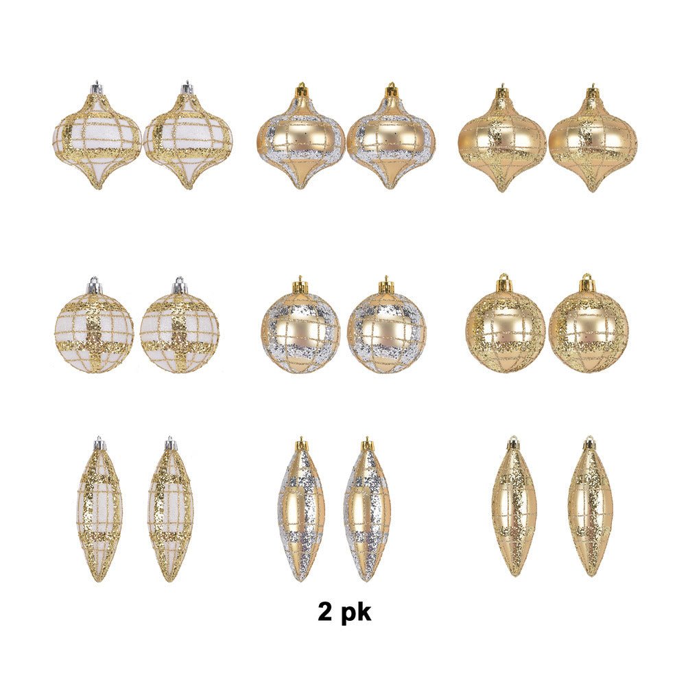 2Pk Ball Onion Finial Asst With Wide And - Country Silk