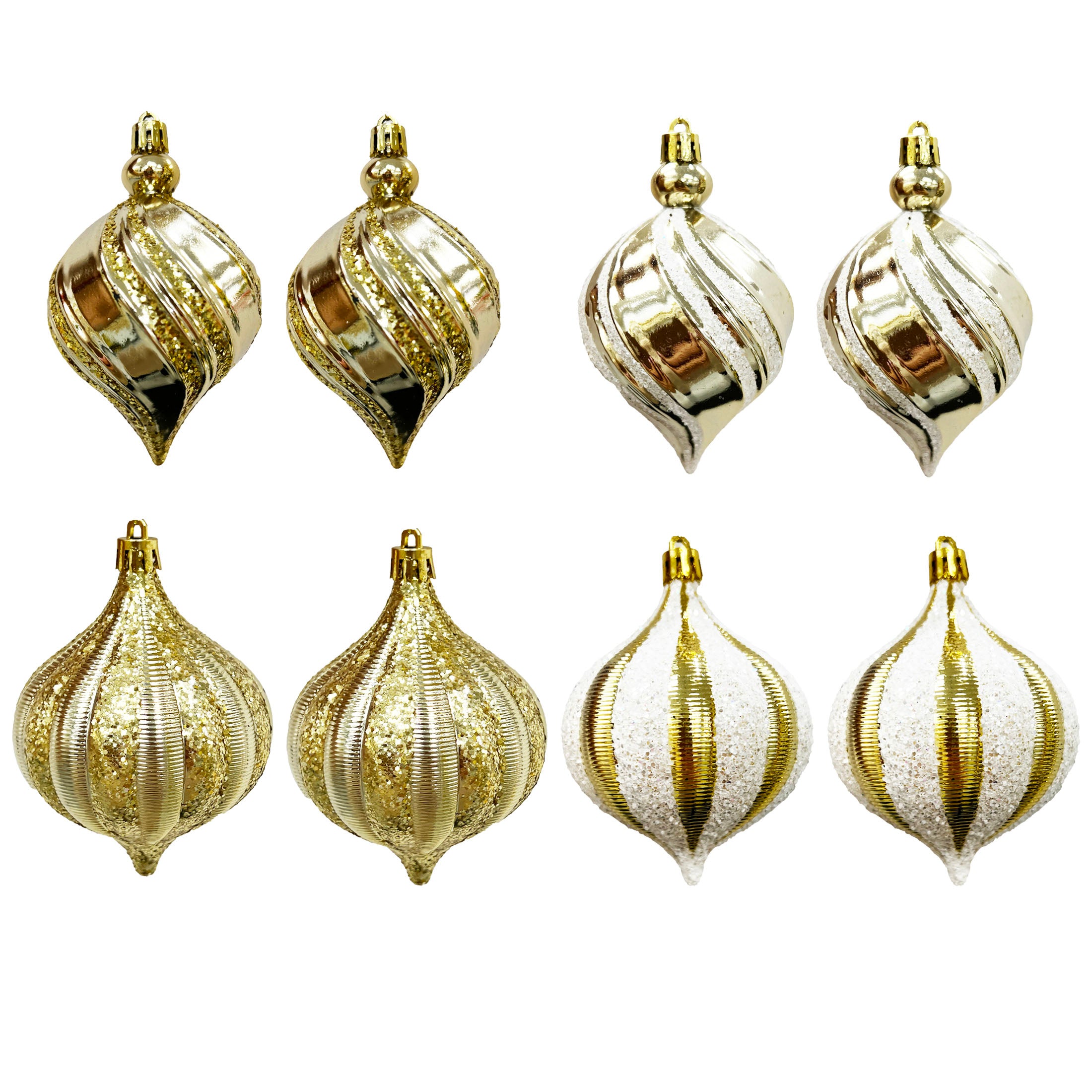 2 Pk Onion With Wave Design Stripe And
