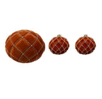 1Pk And 2 Pk Flocked Faceted Ball With G - Country Silk