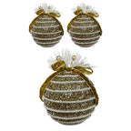 Sequin Body With 2Tone Braided Cord Wrap