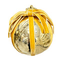 Deluxe Plated Orn With Velvet Ribbon Wrapping And Bow