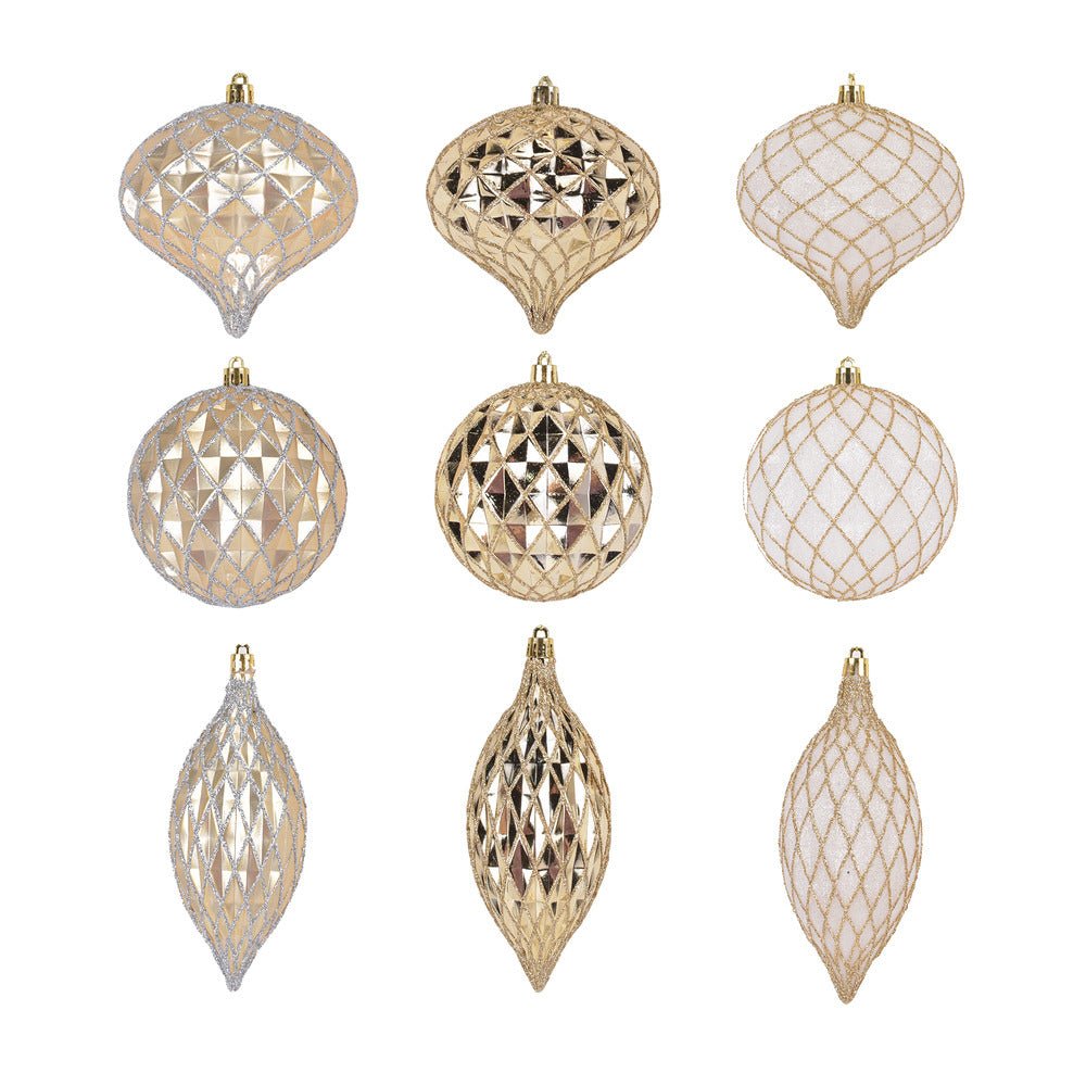1Pk Faceted 100Mm Assorted Shapes - Country Silk