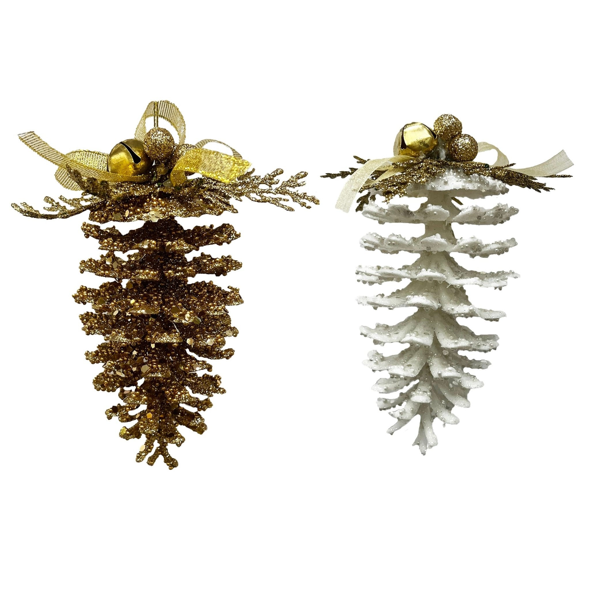 Plastic Pinecone Orn - Country Silk