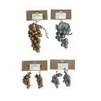 Pvc Glittered Grape Cluster 2 Sizes - Country Silk