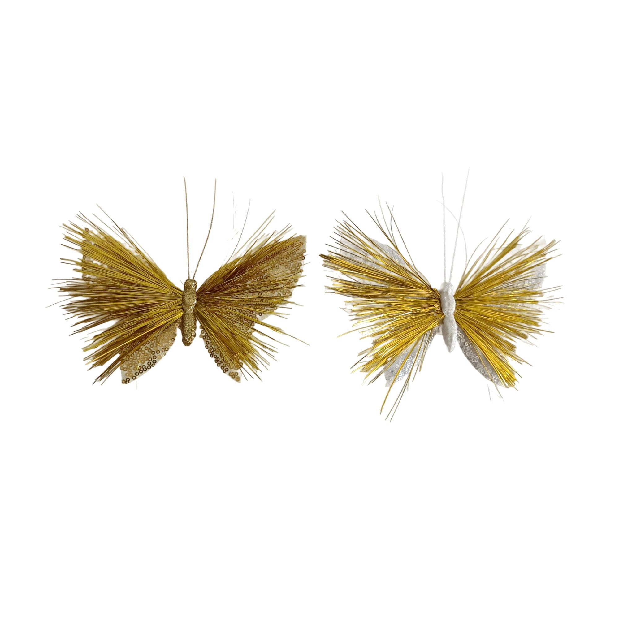 Sheer Butterfly With Tinsel - Country Silk