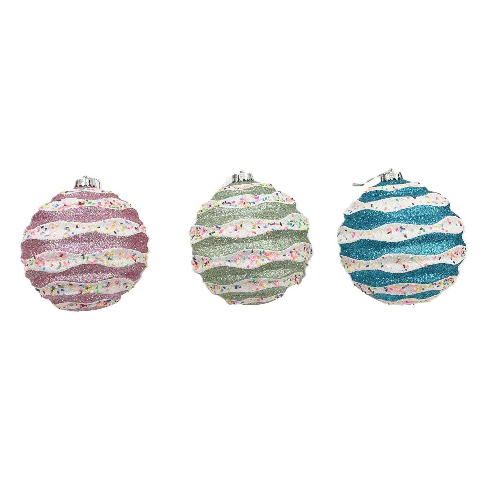 150Mm Wave Round Ball With Sprinkles Wit