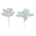 Irridecent Poinsettia Pick - Country Silk