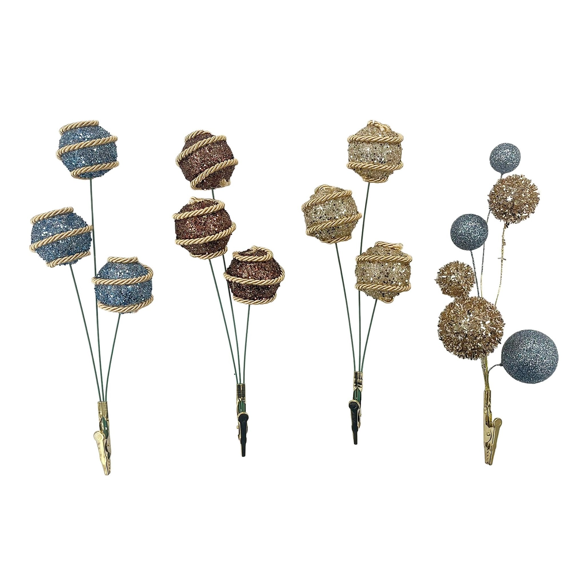 Clip On Tinsel Ball Pick - Country Silk