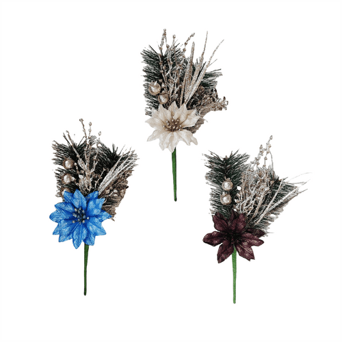 Pdq Double Pine Branch With Metallic Poi - Country Silk