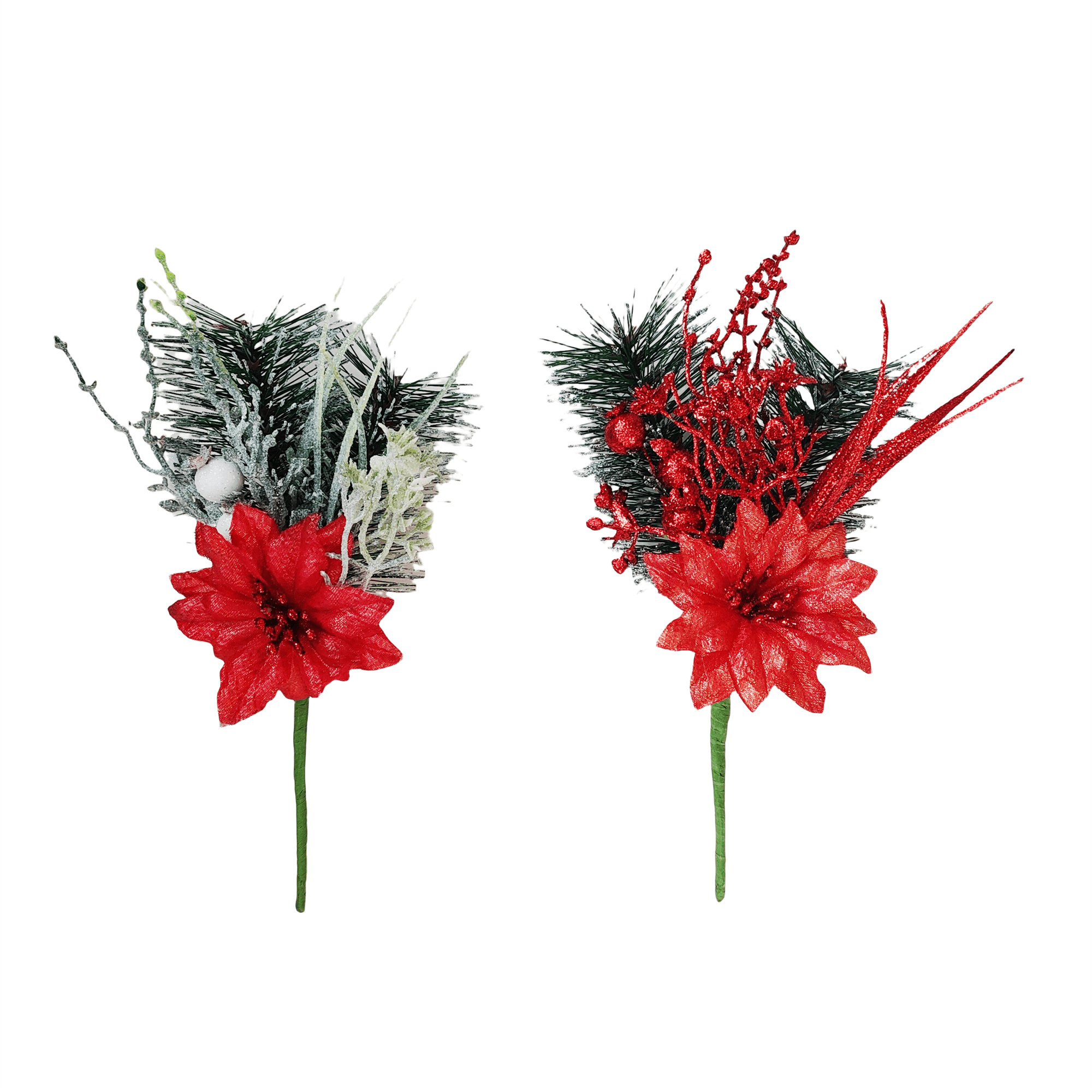 Pdq Double Pine Branch With Metallic Poi - Country Silk