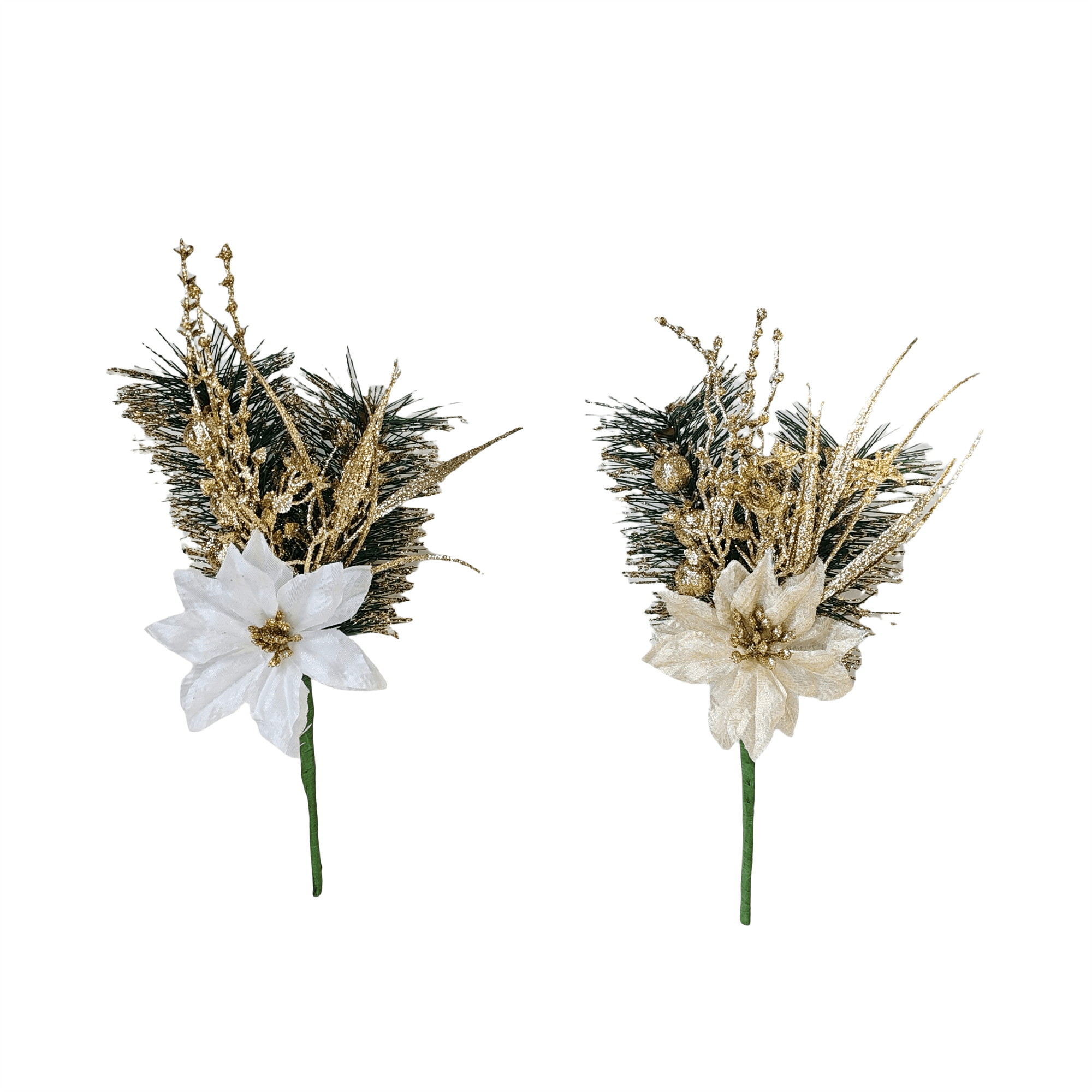 Pdq Double Pine Branch With Metallic Poi - Country Silk