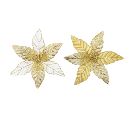 Clip On Glitter/Embossed Velvet Petal With Hp Veins - Country Silk