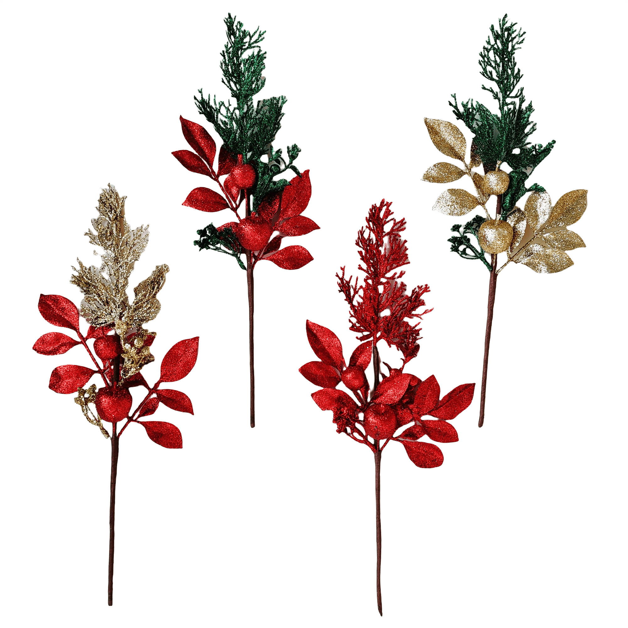 Pdq Floral Picks With Apples - Country Silk