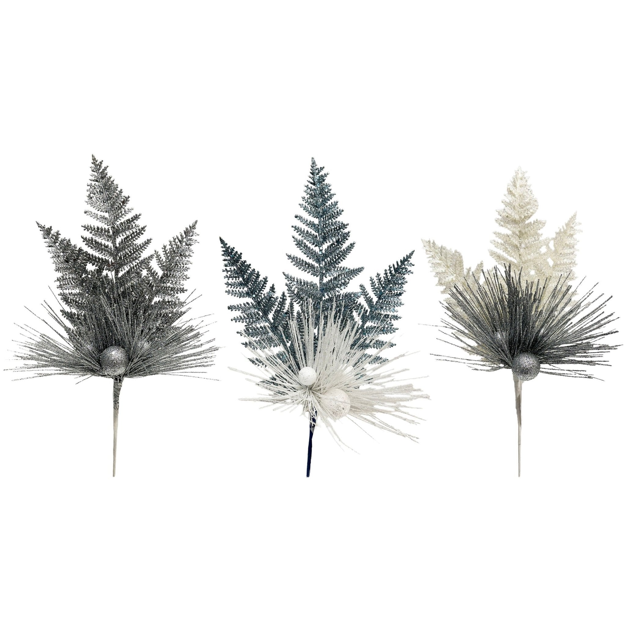 Spikey W Ball Fern Curly Q - Country Silk