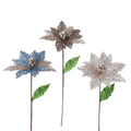 Lace Poinsettia Withglitter - Country Silk