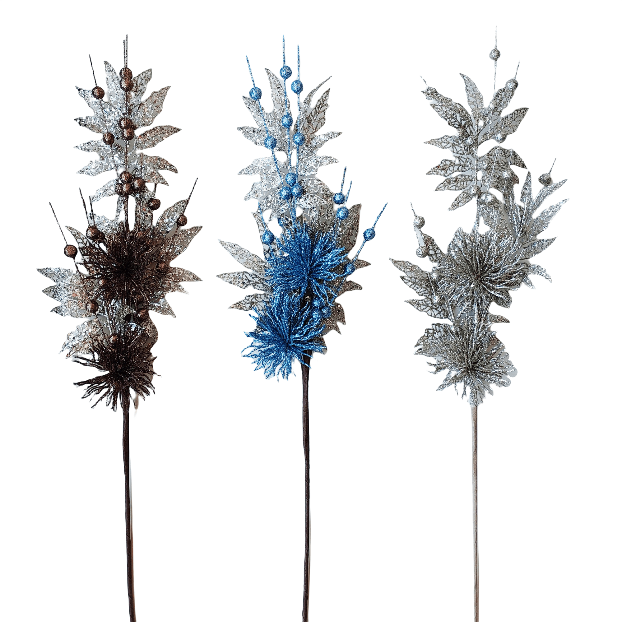 Glitter Spray Withdiamond Leaves And Ba - Country Silk