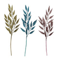 Small Metallic Leaves Pick - Country Silk