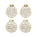 2 Pk Clear Ball With Glitter Stripe - Country Silk