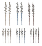 2 Pk And 4 Pk Clear Icicles With Glitte - Country Silk