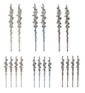 2 Pk And 4 Pk Clear Icicles With Glitte - Country Silk
