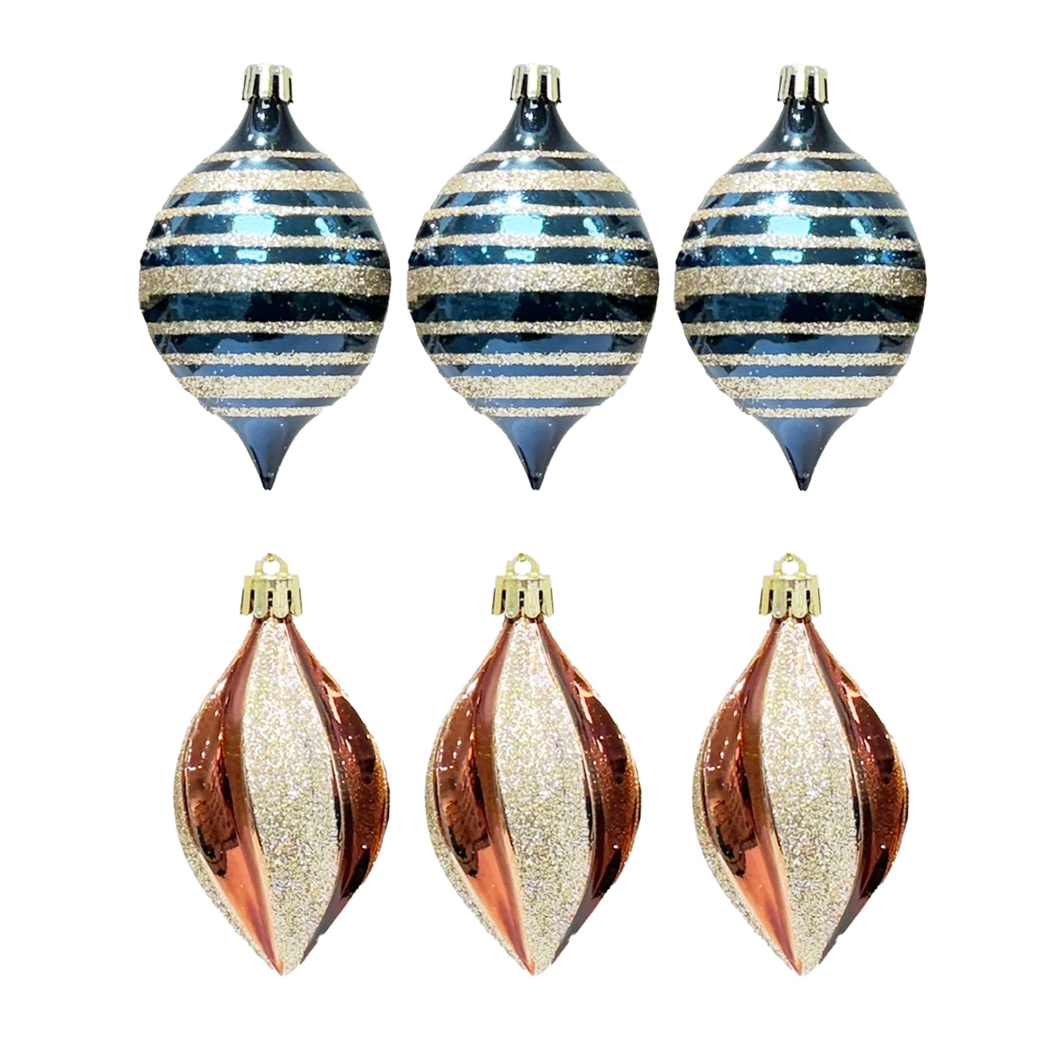 3Pk Short Finial White Glitter Hp 2 Desi - Country Silk